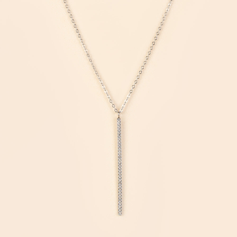 COLLANA GIROCOLLO A CATENA CON FILO RIGIDO DI STRASS