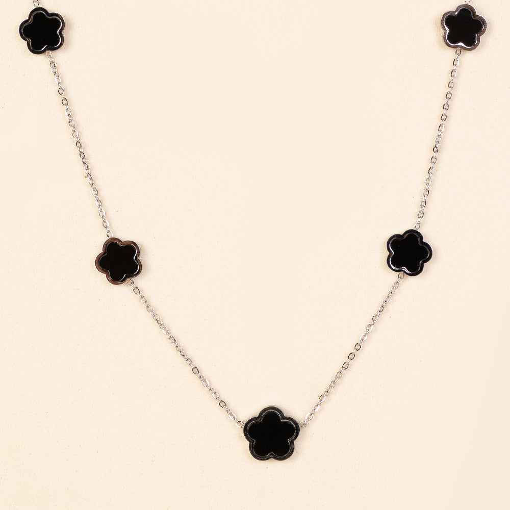 COLLANA GIROCOLO A CATENA CON FIORI