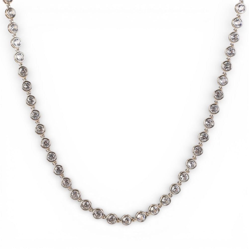 COLLANA GIROCOLLO CON STRASS ROTONDI