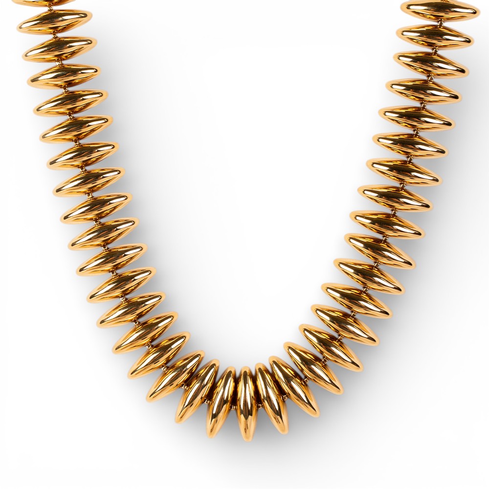 COLLANA GIROCOLLO CON CHICCHI DI RISO