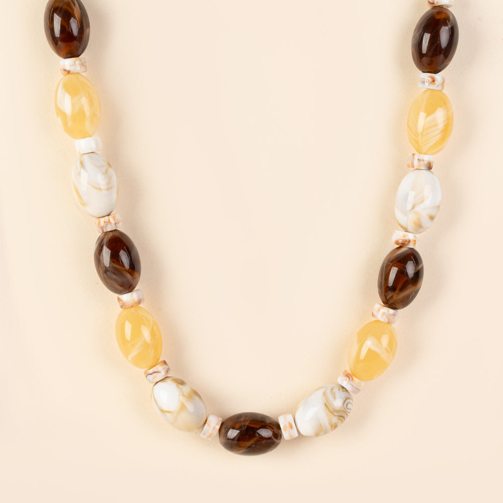 COLLANA GIROCOLO CON PIETRE MARMOREE