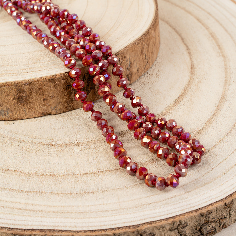 COLLANA LUNGA CON PIETRE SFACCETTATE