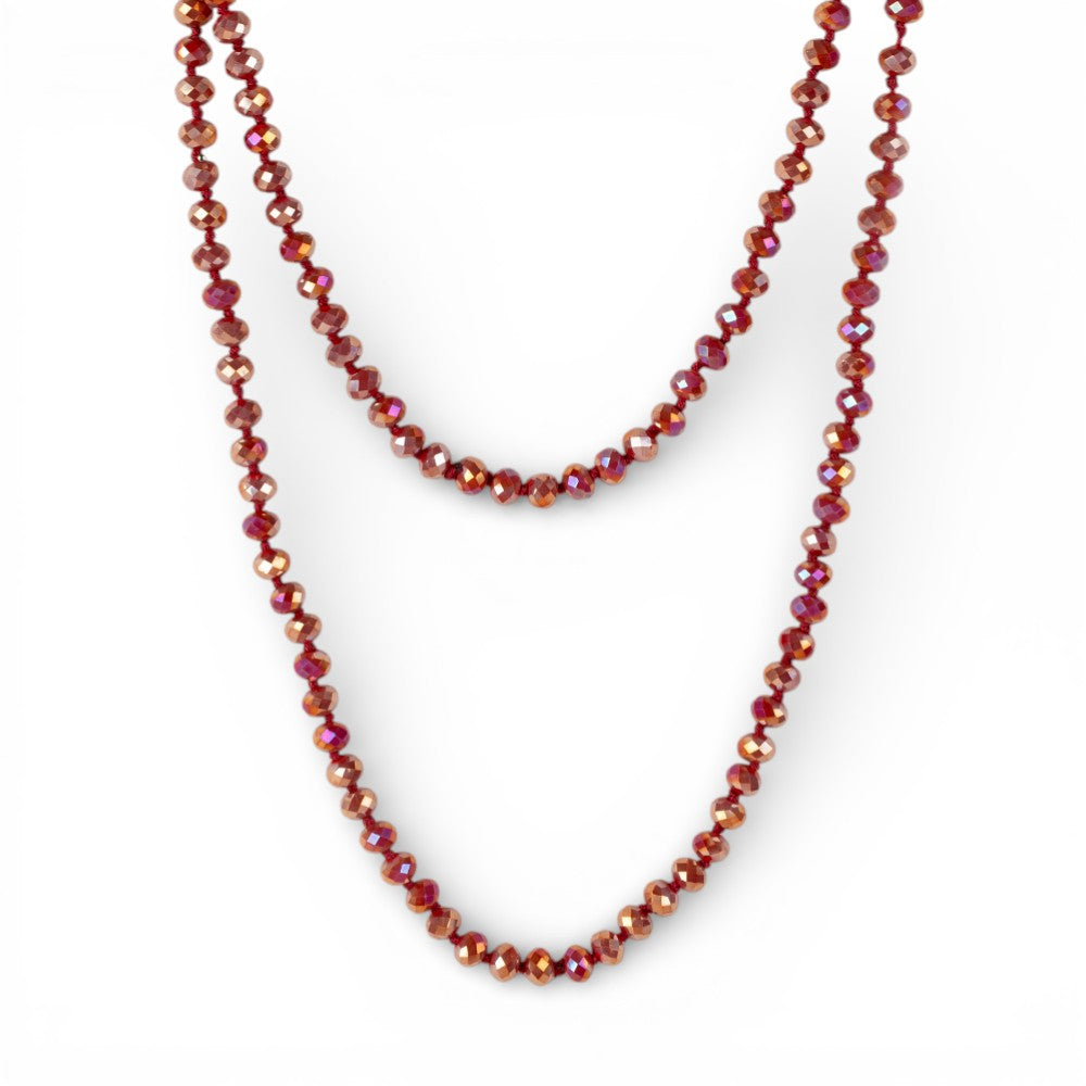 COLLANA LUNGA CON PIETRE SFACCETTATE