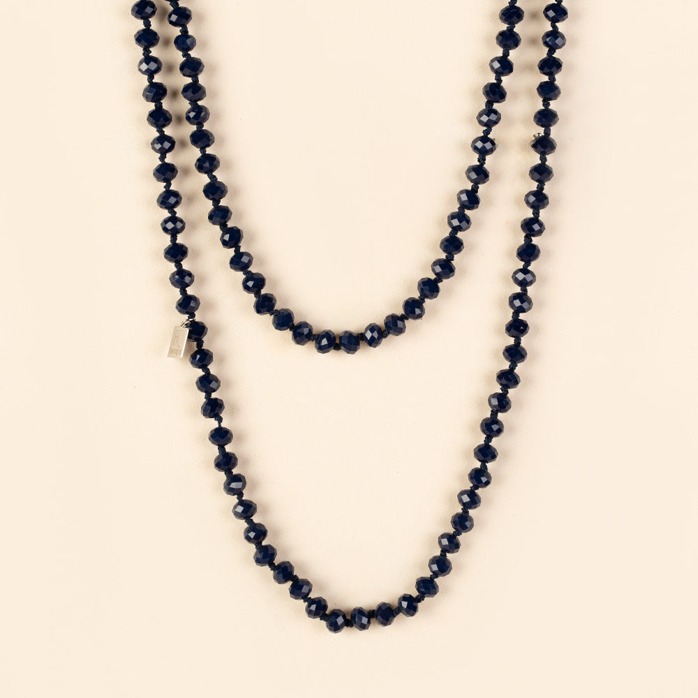 COLLANA LUNGA CON PIETRE SFACCETTATE