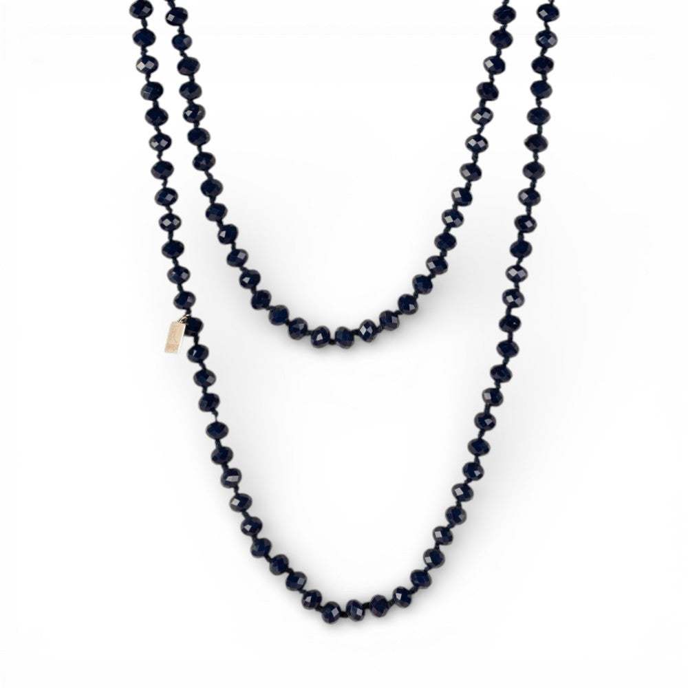 COLLANA LUNGA CON PIETRE SFACCETTATE