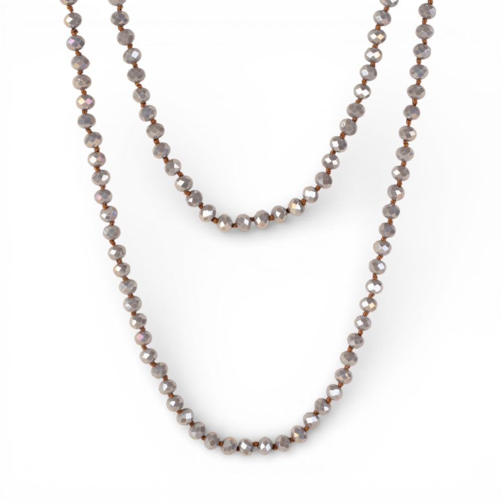 COLLANA LUNGA CON PIETRE SFACCETTATE