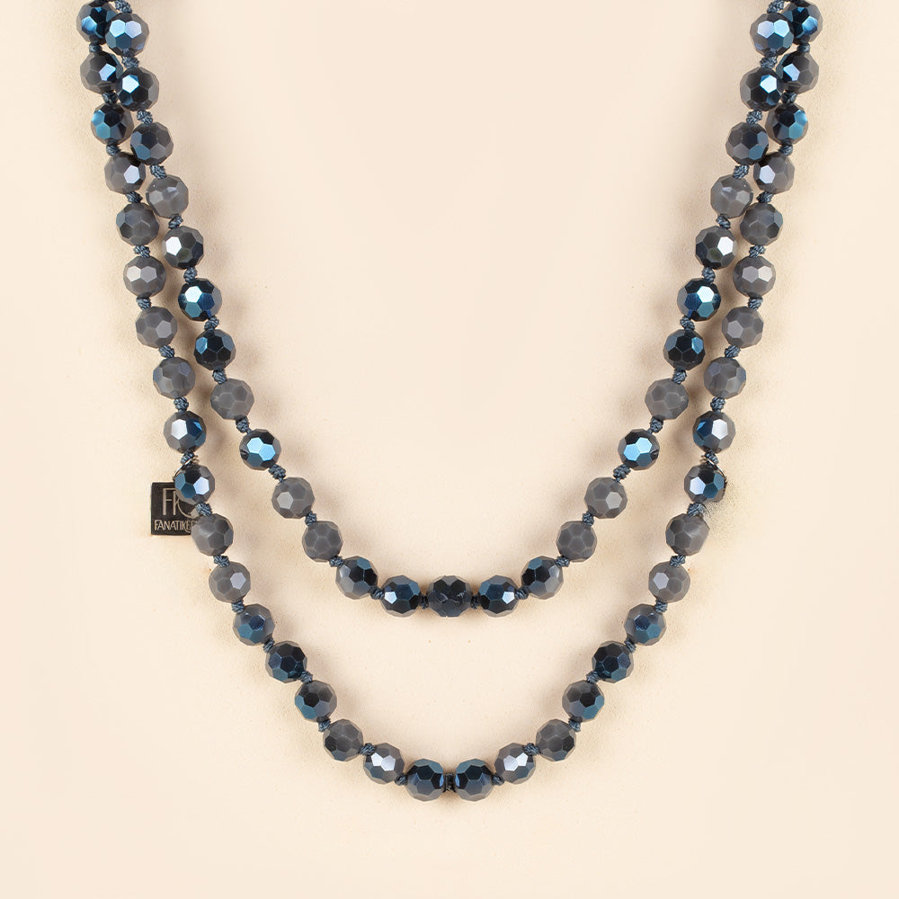 COLLANA LUNGA CON PIETRE SFACCETTATE