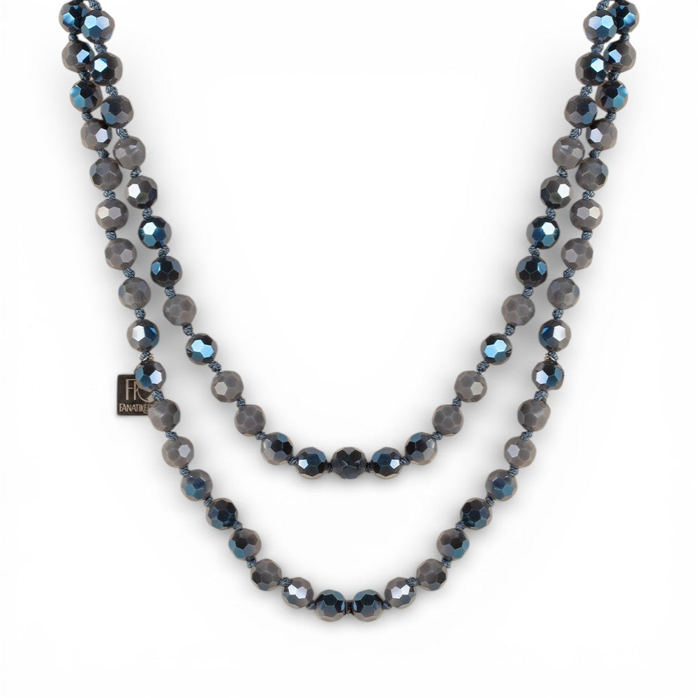 COLLANA LUNGA CON PIETRE SFACCETTATE