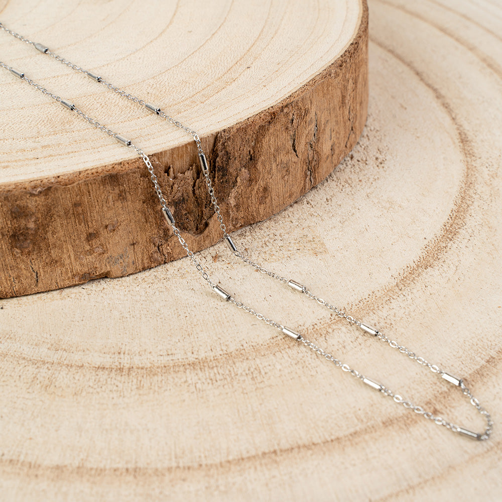 COLLANA GIROCOLLO SEMPLICE CON CILINDRI