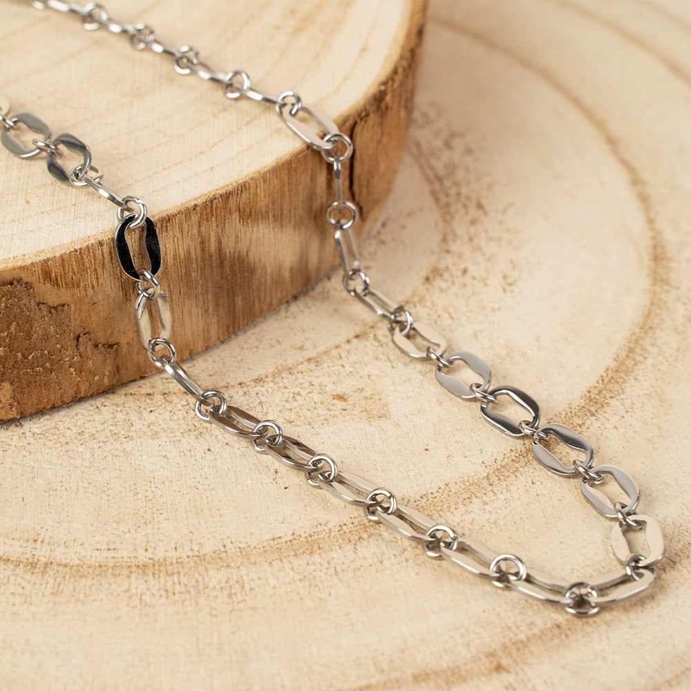 COLLANA A GIROCOLLO A CATENA ONDULATA