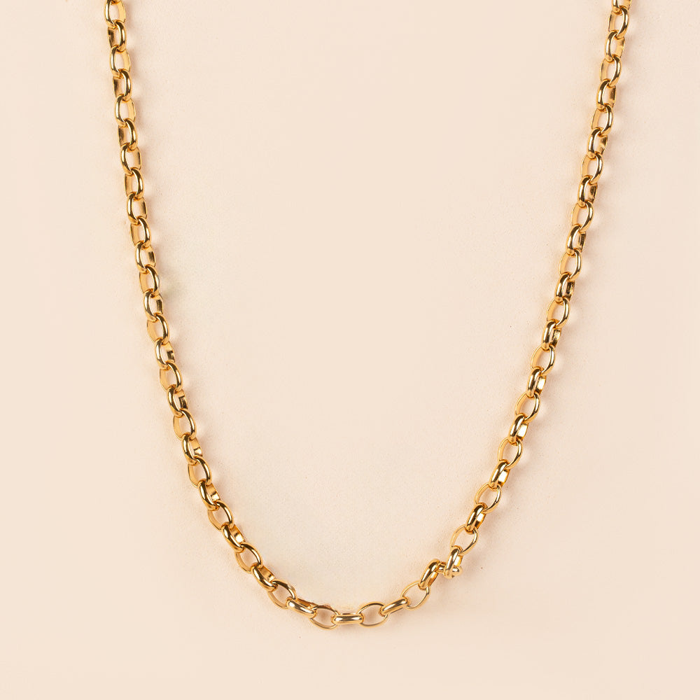 COLLANA A GIROCOLLO CON MAGLIE OVALI