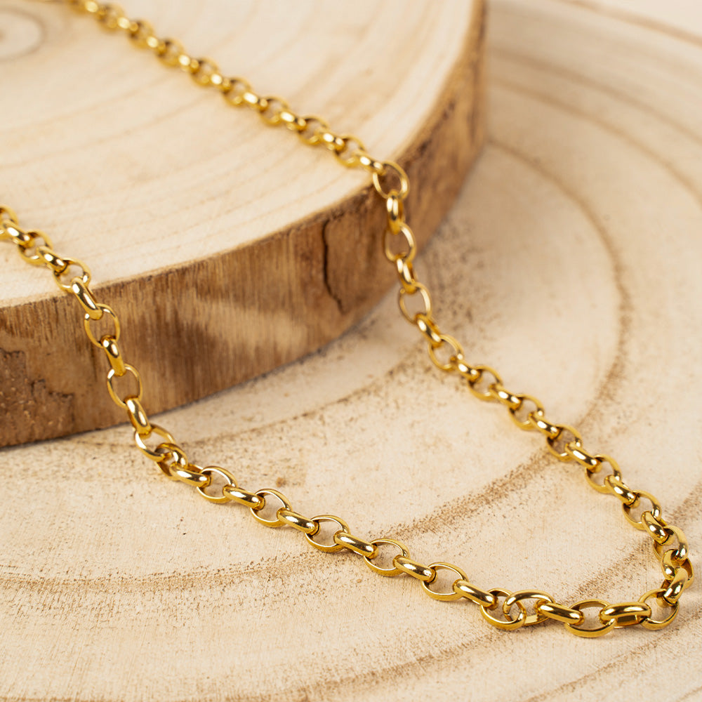 COLLANA A GIROCOLLO CON MAGLIE OVALI