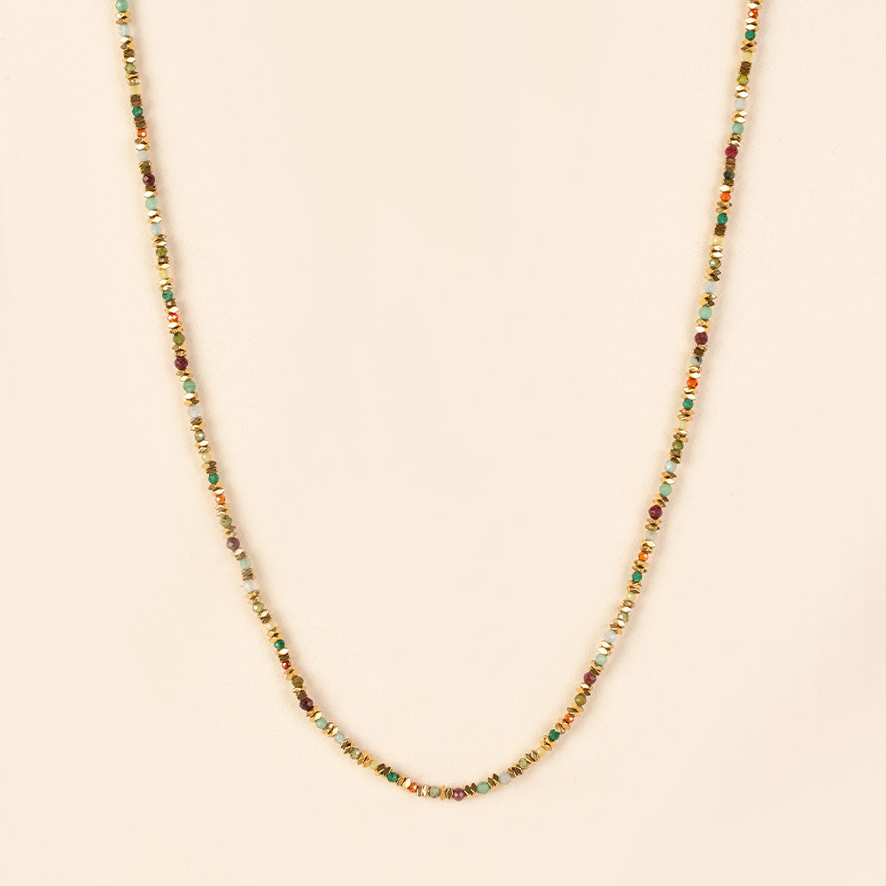 COLLANA GIROCOLLO CON CRISTALLI COLORATI