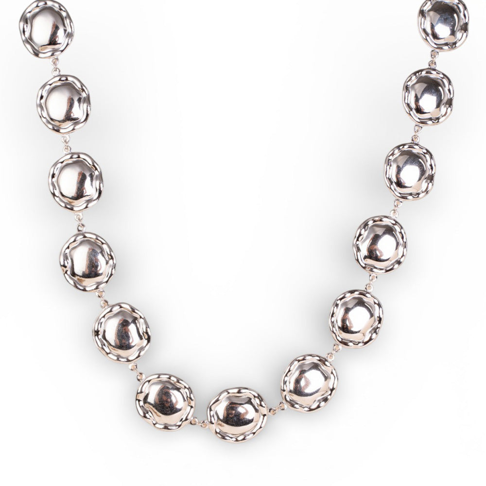 COLLANA A GIROCOLLO CON UNITA' IRREGOLARI CIRCOLARI