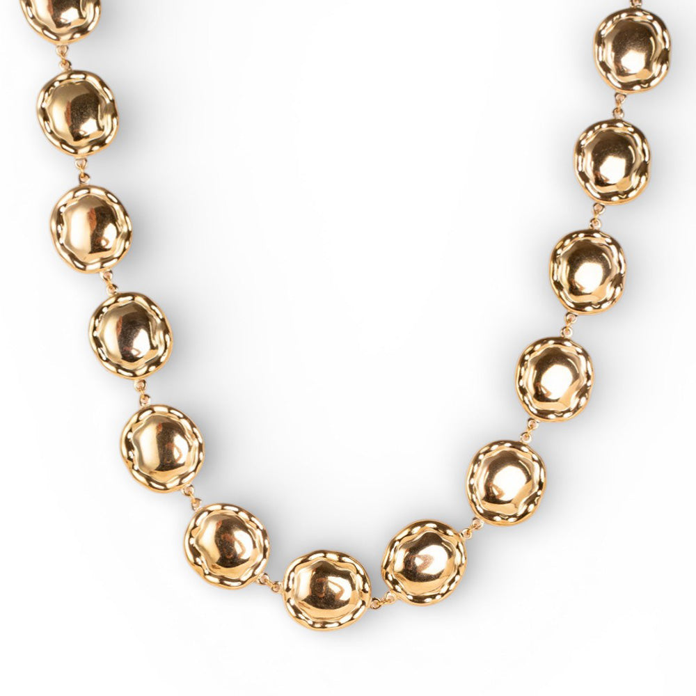 COLLANA A GIROCOLLO CON UNITA' IRREGOLARI CIRCOLARI