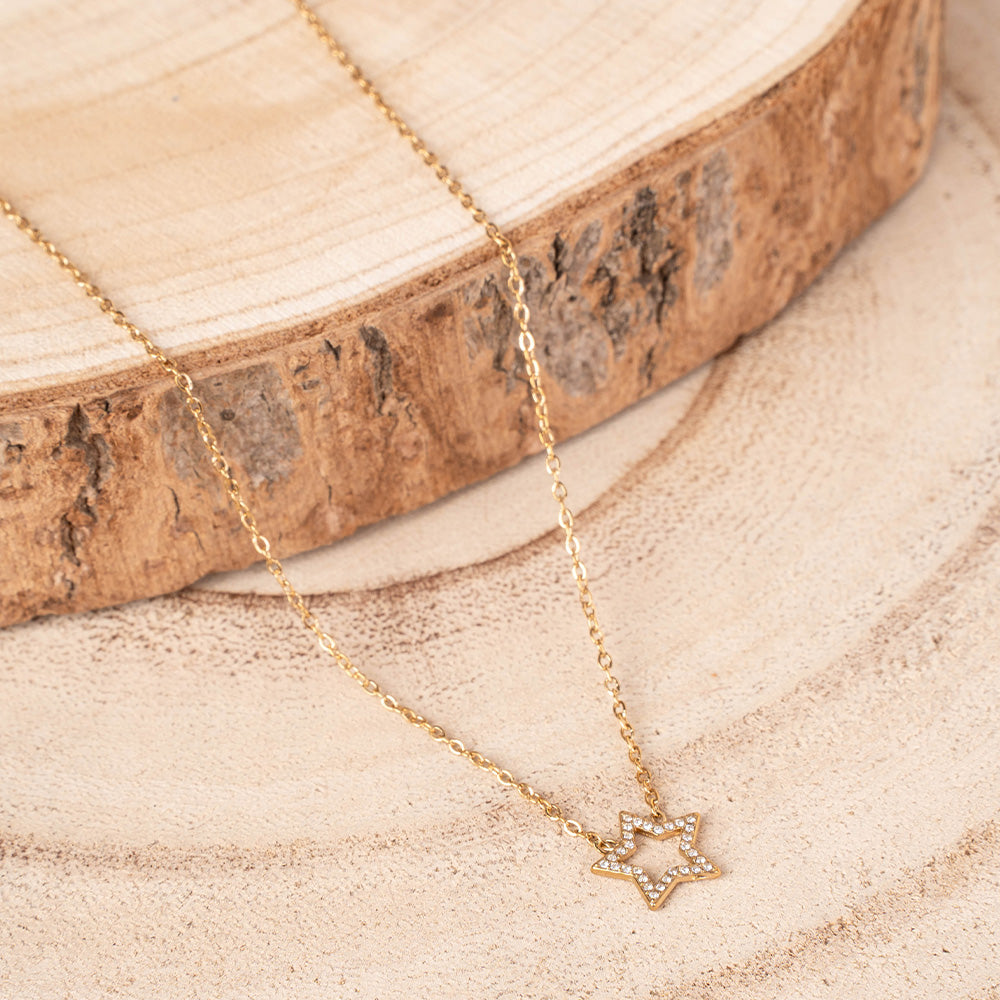 COLLANA A GIROCOLLO CON STELLA PENDENTE