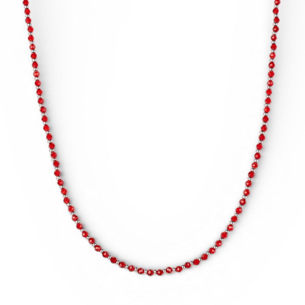 COLLANA GIROCOLLO CON CRISTALLI COLORATI