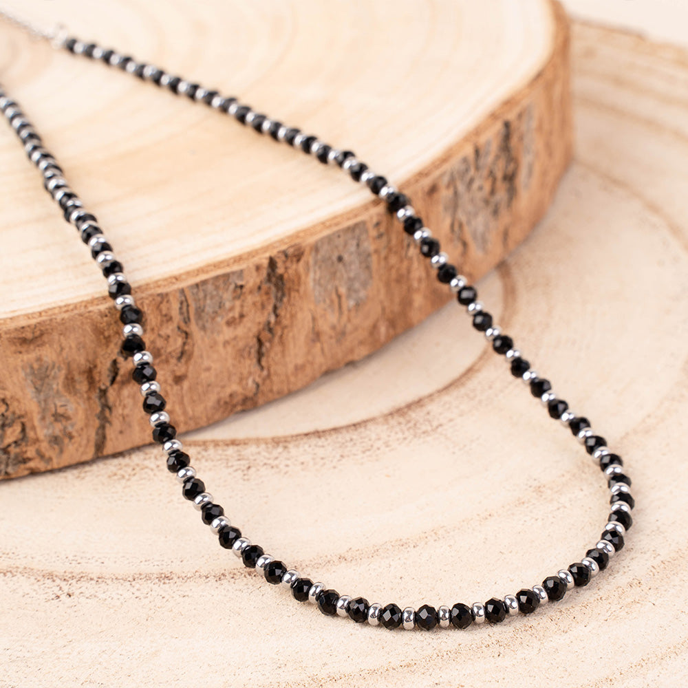 COLLANA GIROCOLLO CON CRISTALLI COLORATI