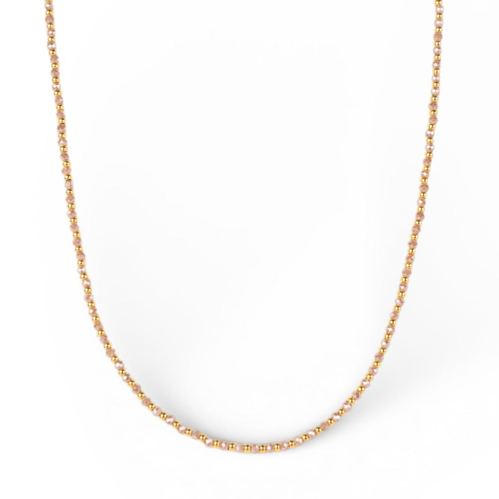 COLLANA GIROCOLLO CON CRISTALLI COLORATI