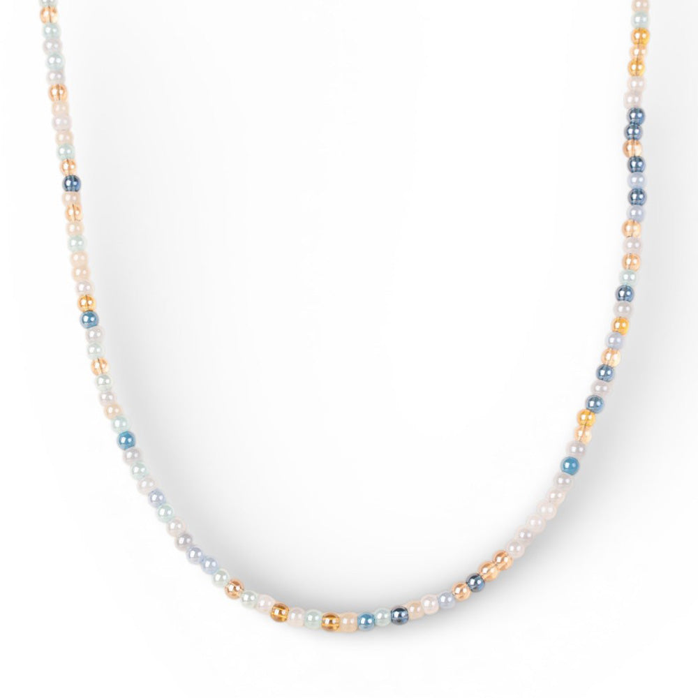 COLLANA GIROCOLLO CON SFERE PICCOLE COLORATE