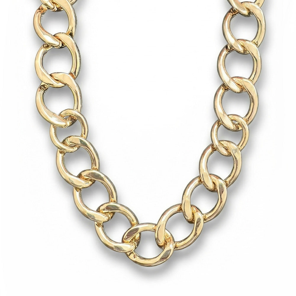 COLLANA GIROCOLLO CON MAGLIE LARGHE E SPESSE