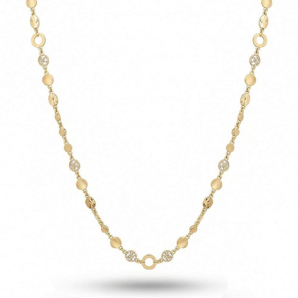 COLLANA LUNGA CON DETTAGLI MARTELLATI