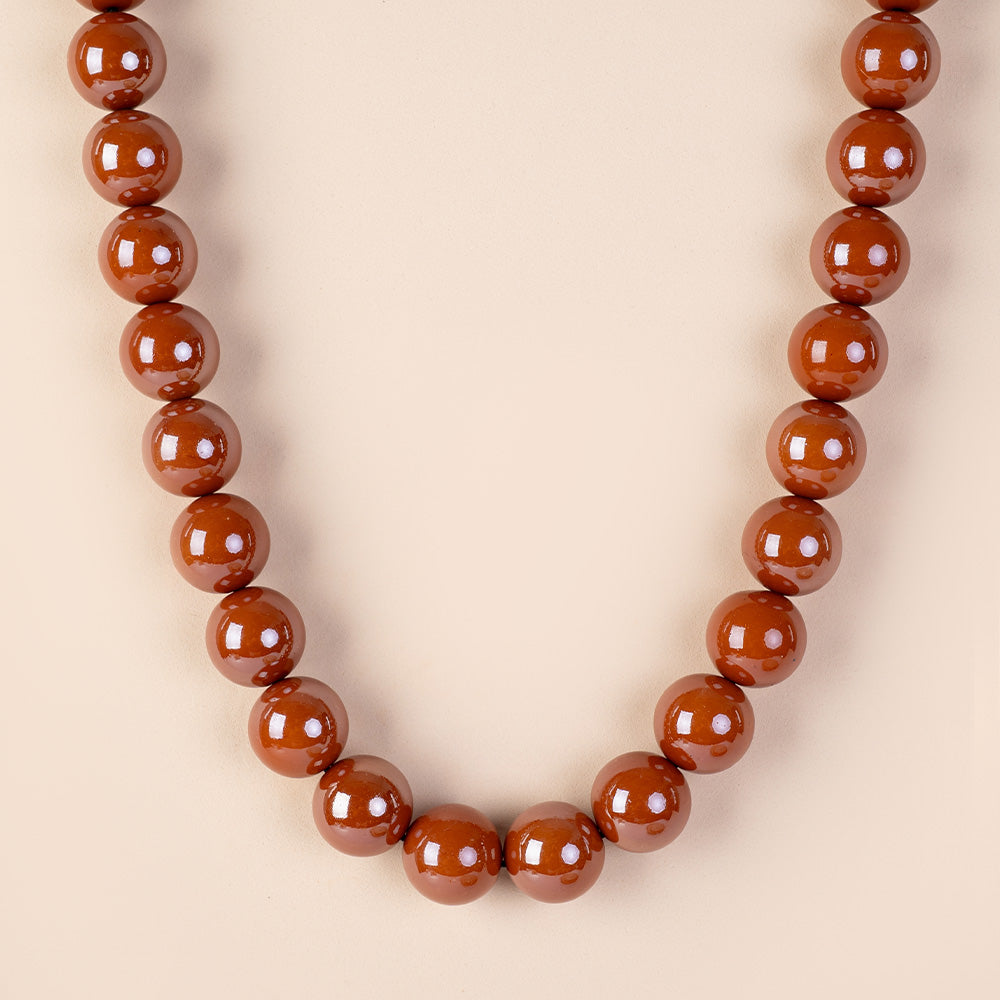 COLLANA GIROCOLLO CON SFERE COLORATE