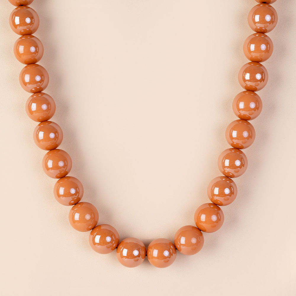 COLLANA GIROCOLLO CON SFERE COLORATE