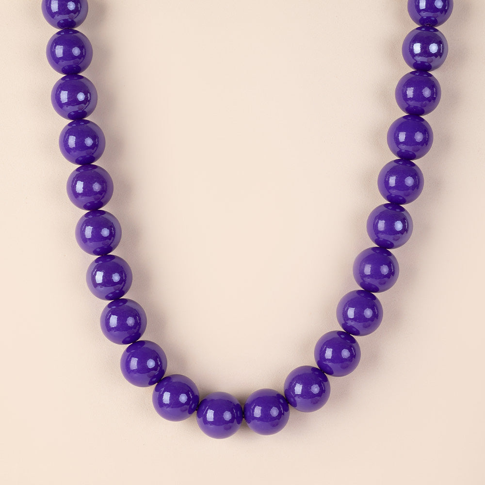 COLLANA GIROCOLLO CON SFERE COLORATE