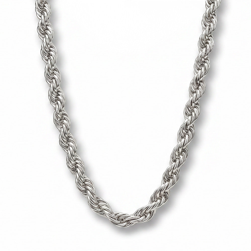 COLLANA LUNGA A CATENA INTRECCIATA LISCIA