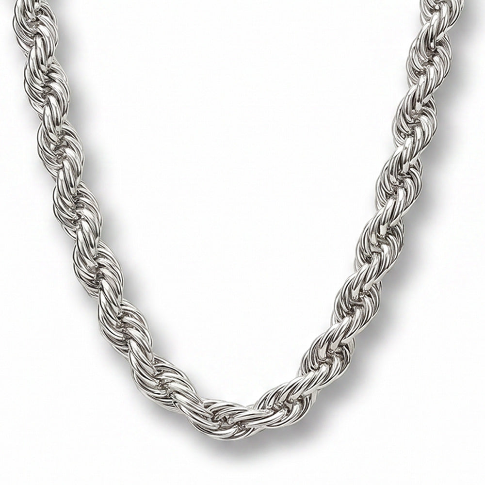 COLLANA LUNGA A CATENA INTRECCIATA LISCIA