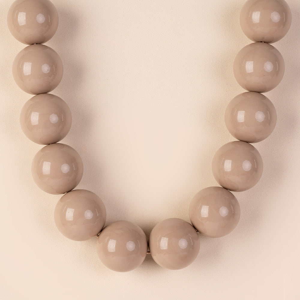COLLANA GIROCOLLO CON SFERE GRANDI COLORATE