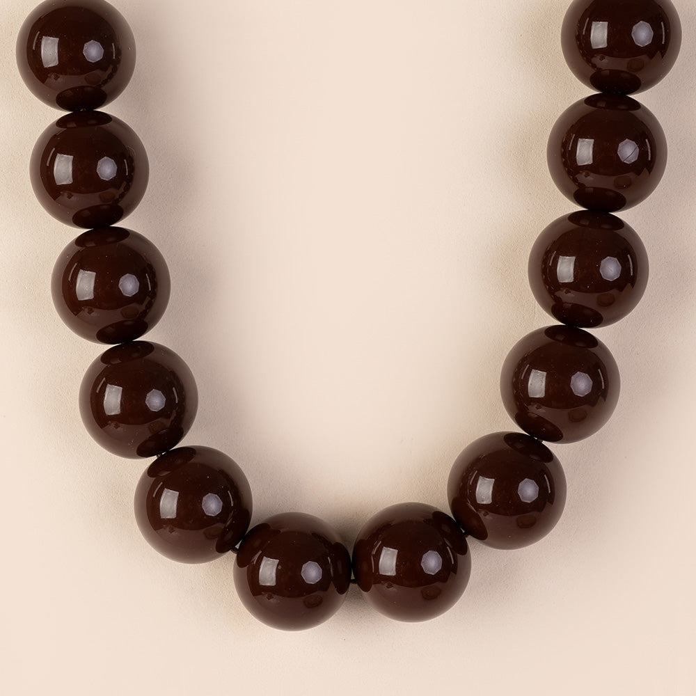 COLLANA GIROCOLLO CON SFERE GRANDI COLORATE