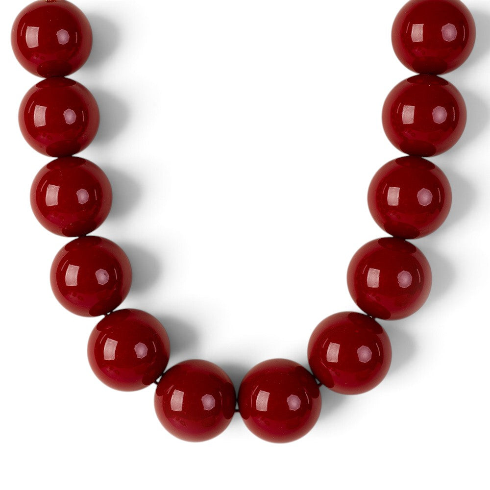 COLLANA GIROCOLLO CON SFERE GRANDI COLORATE