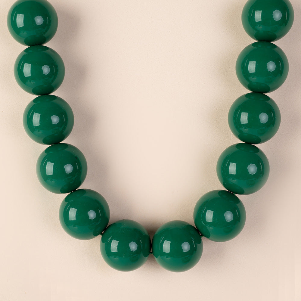 COLLANA GIROCOLLO CON SFERE GRANDI COLORATE