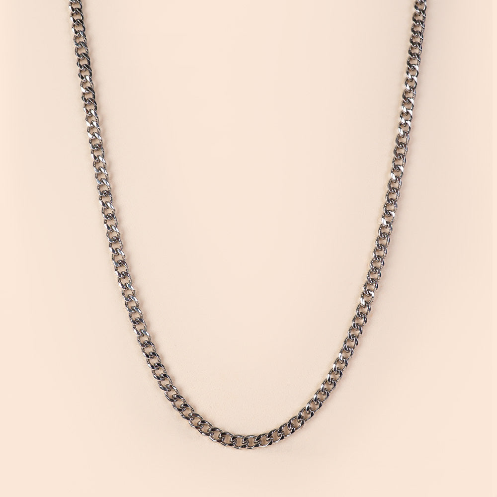 COLLANA A GIROCOLLO CATENA GRUMETTA CON MOSCHETTONE GRANDE