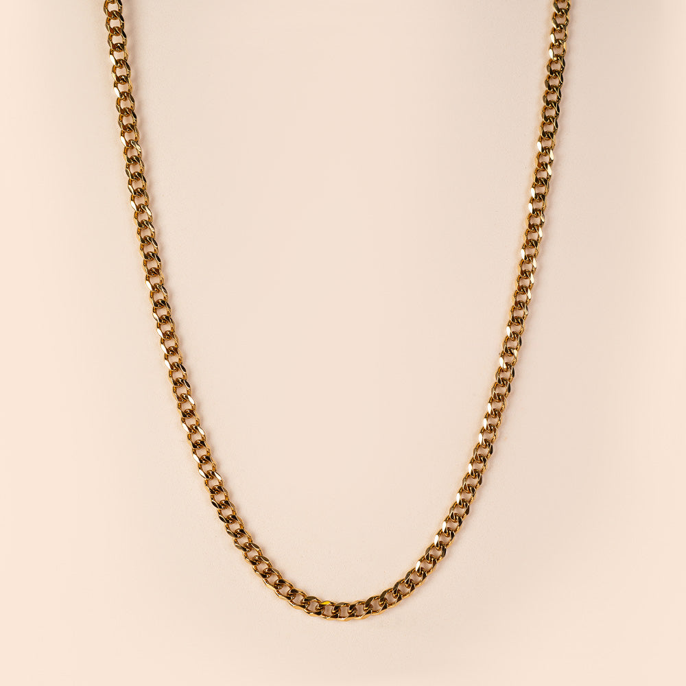 COLLANA A GIROCOLLO CATENA GRUMETTA CON MOSCHETTONE GRANDE