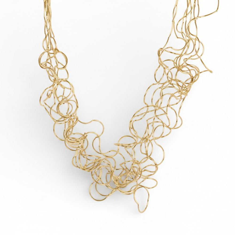 LONG WAVY MULTI-STREAM NECKLACE