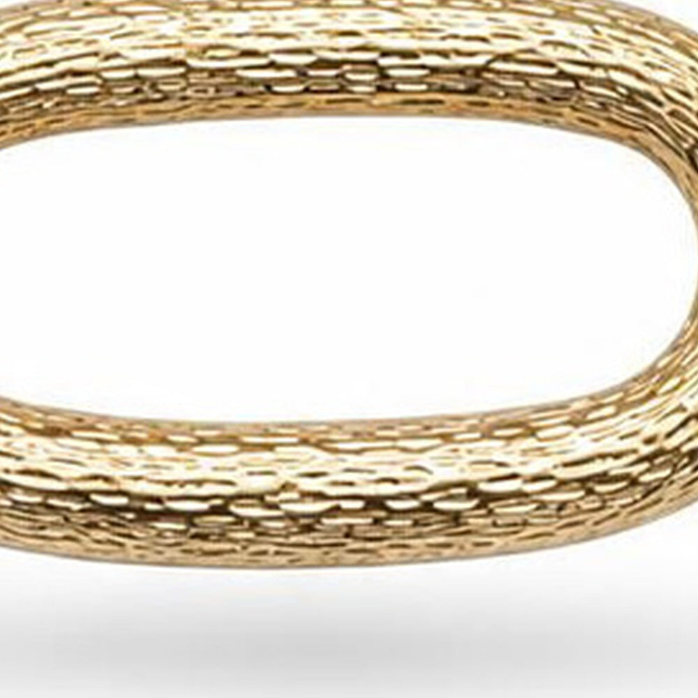 COLLLANA A MAGLIA LARGA DECORATA EFFETTO LEGNO