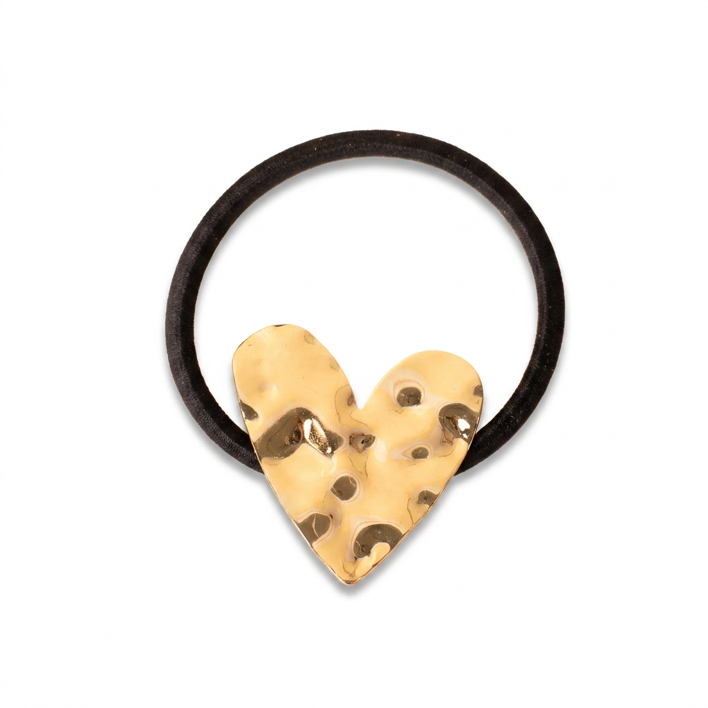HAIR BAND JEWEL WITH HAMMERED HEART