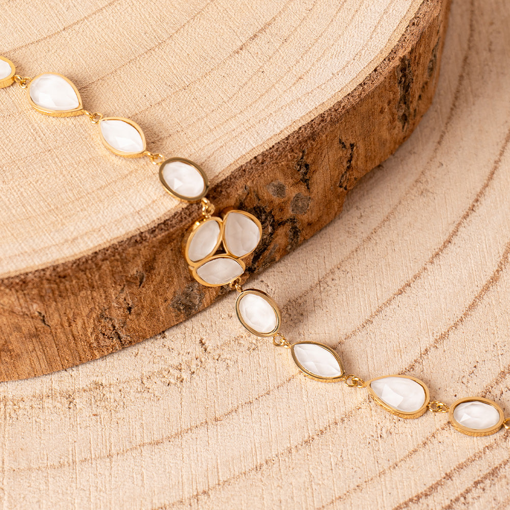 BRACCIALE CON PIETRE OVALI
