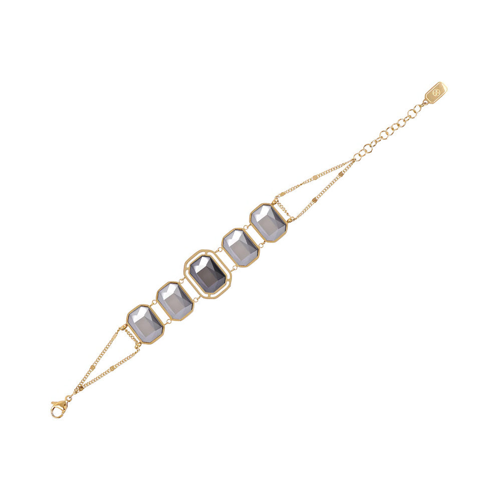BRACCIALE MORBIDO CON PIETRE RETTANGOLARI