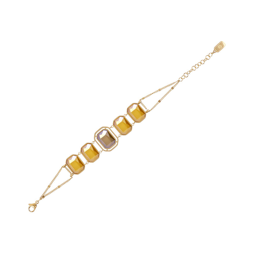 BRACCIALE MORBIDO CON PIETRE RETTANGOLARI