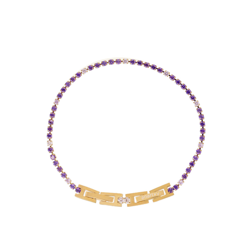 BRACCIALE SIMIL TENNIS CON ZIRCONI BICOLORE