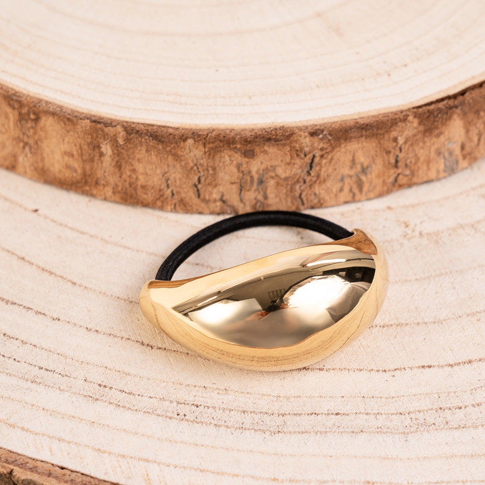 ELASTICO PER CAPELLI CON PLACCA CON SPESSORE CRESCENTE