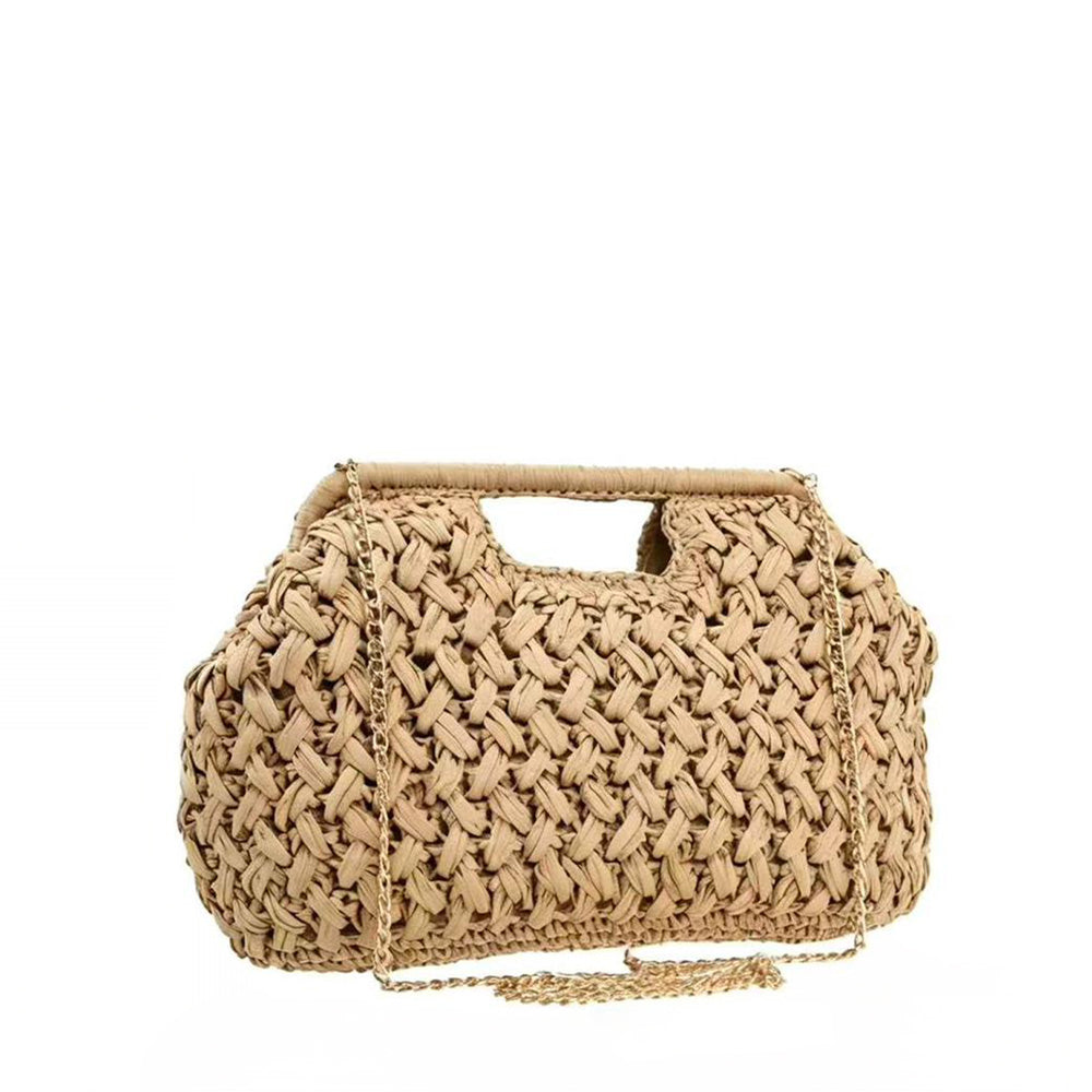 BORSA A MANO EFFETTO PAGLIA