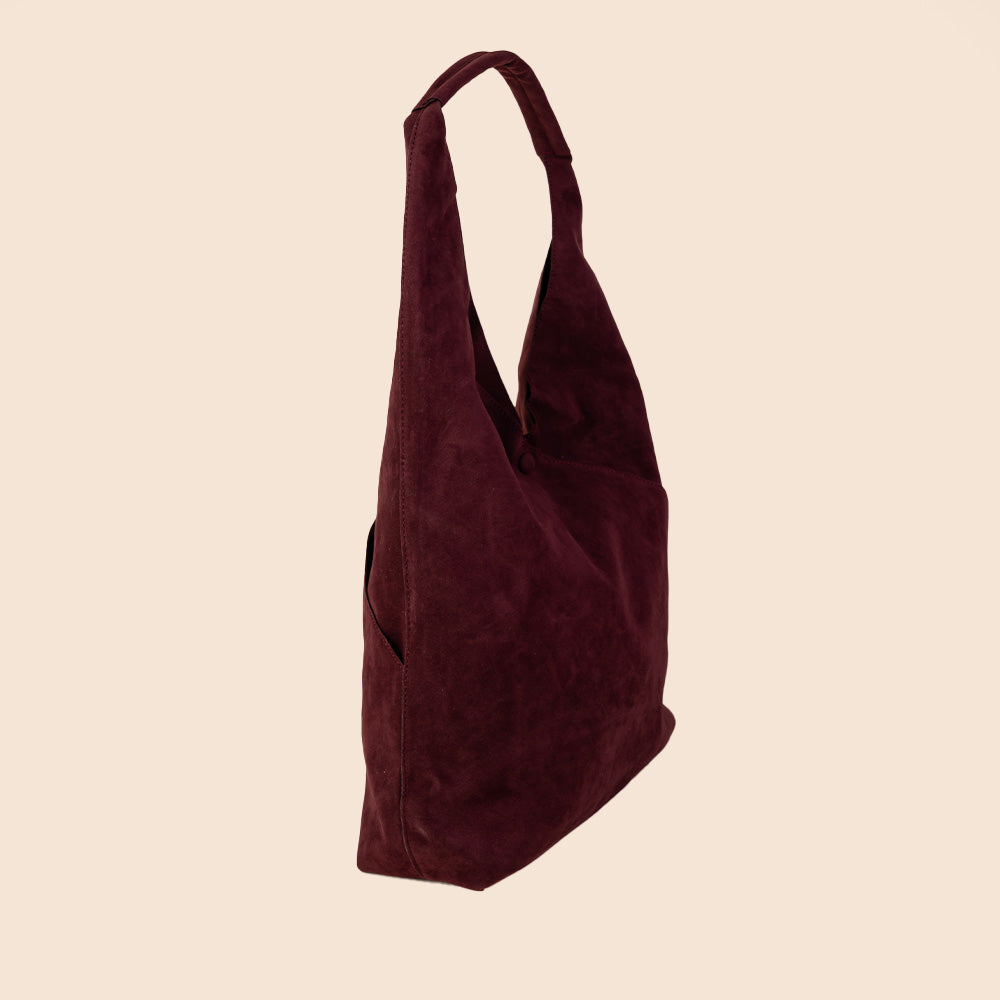 BORSA A SACCA  CON BOTTONE E SVUOTA BORSA