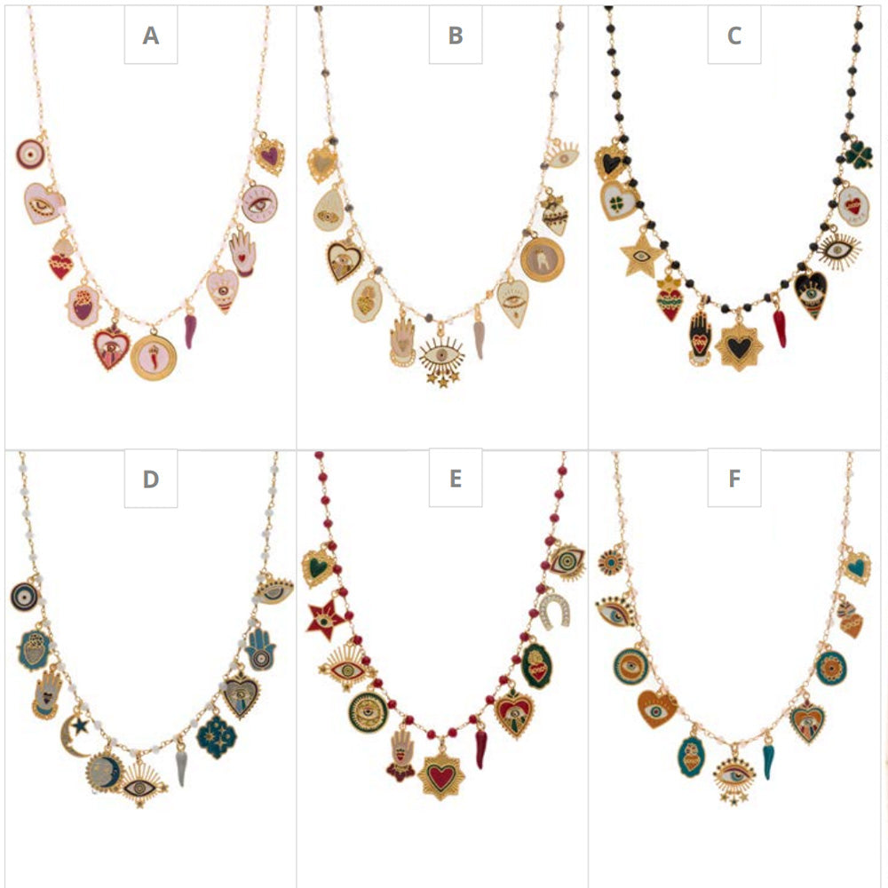 COLLANA LUNGA CON CIONDOLI MAGIC