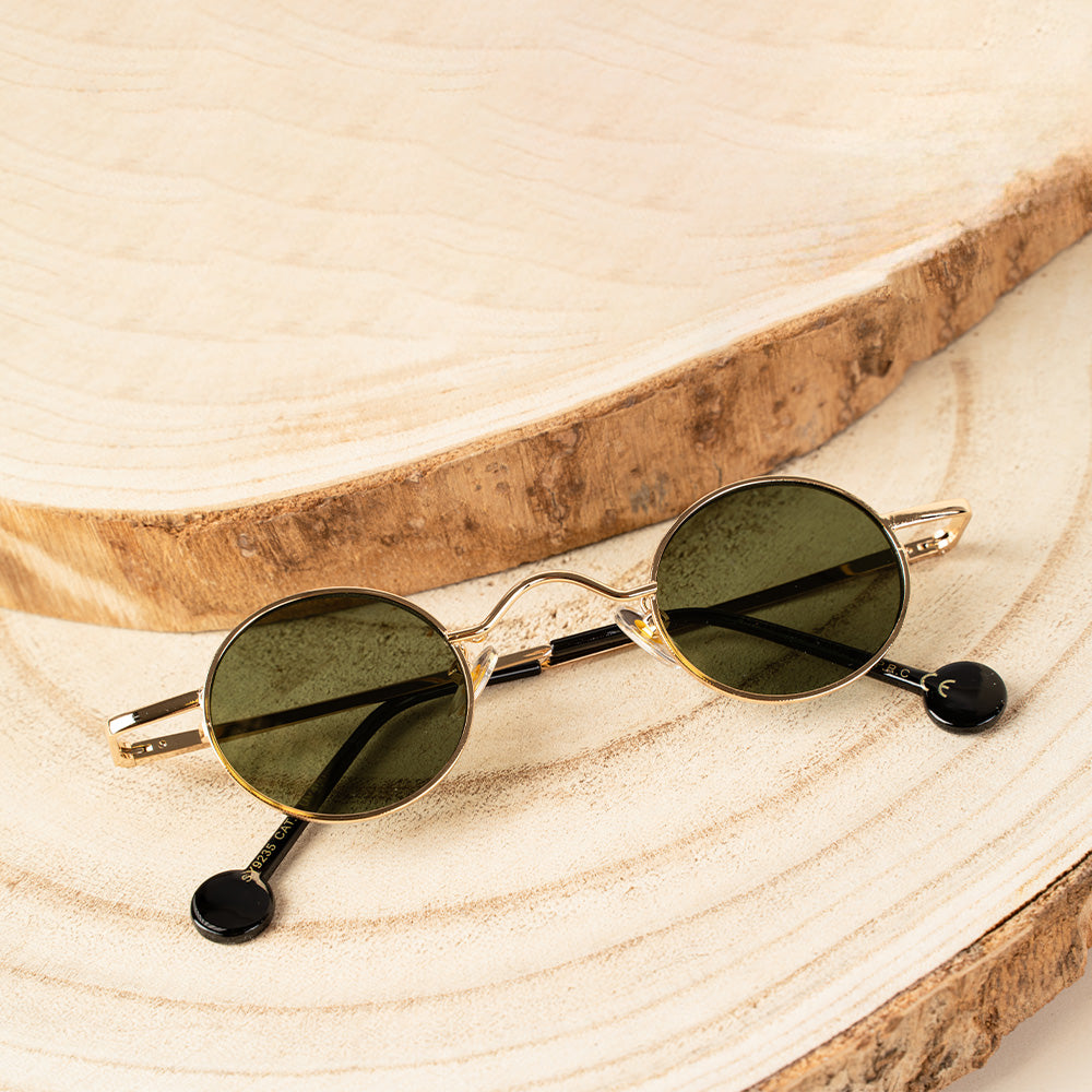 OCCHIALI DA SOLE PICCOLI ROTONDI CON MONTATURA METALLICA