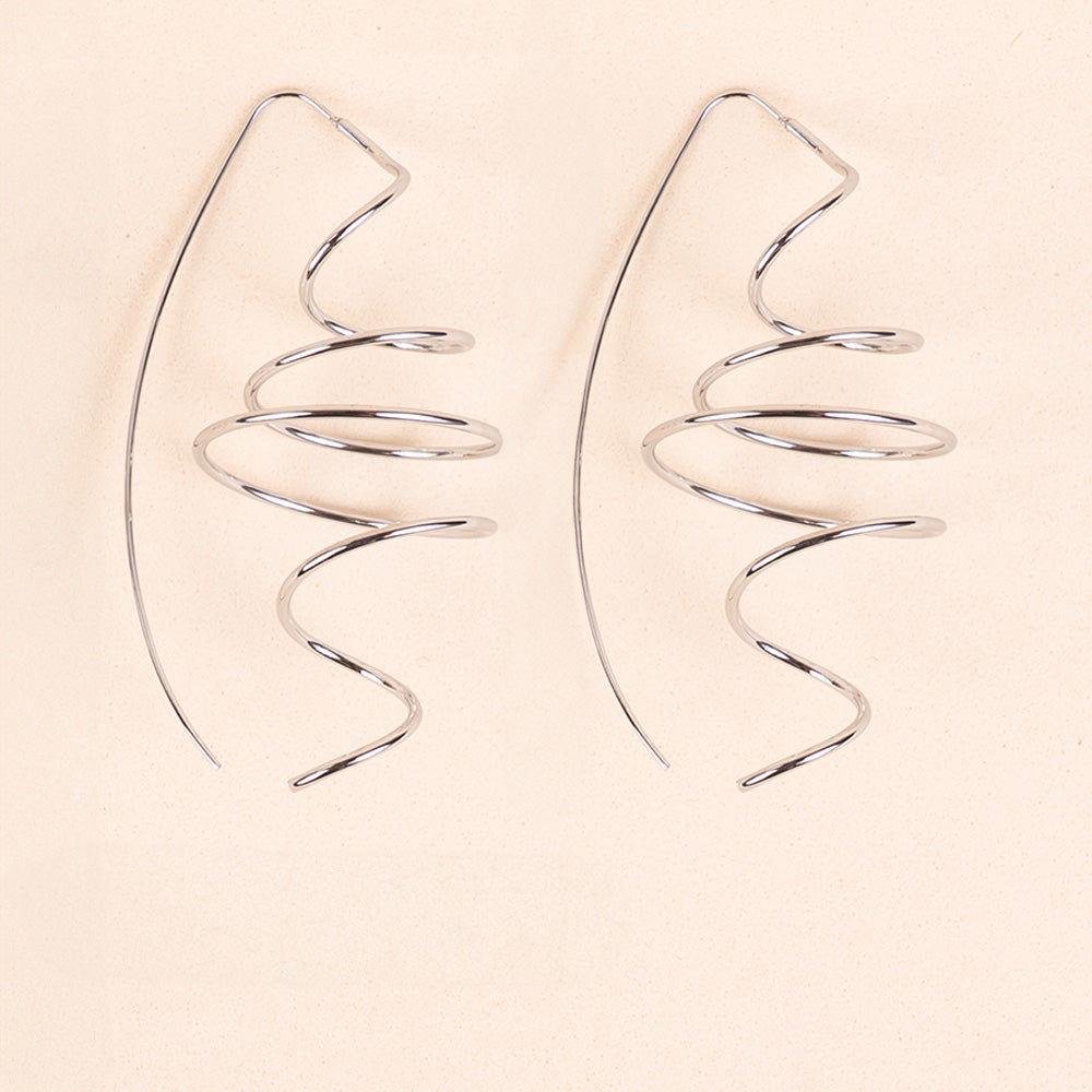 ORECCHINI PENDENTI A SPIRALE